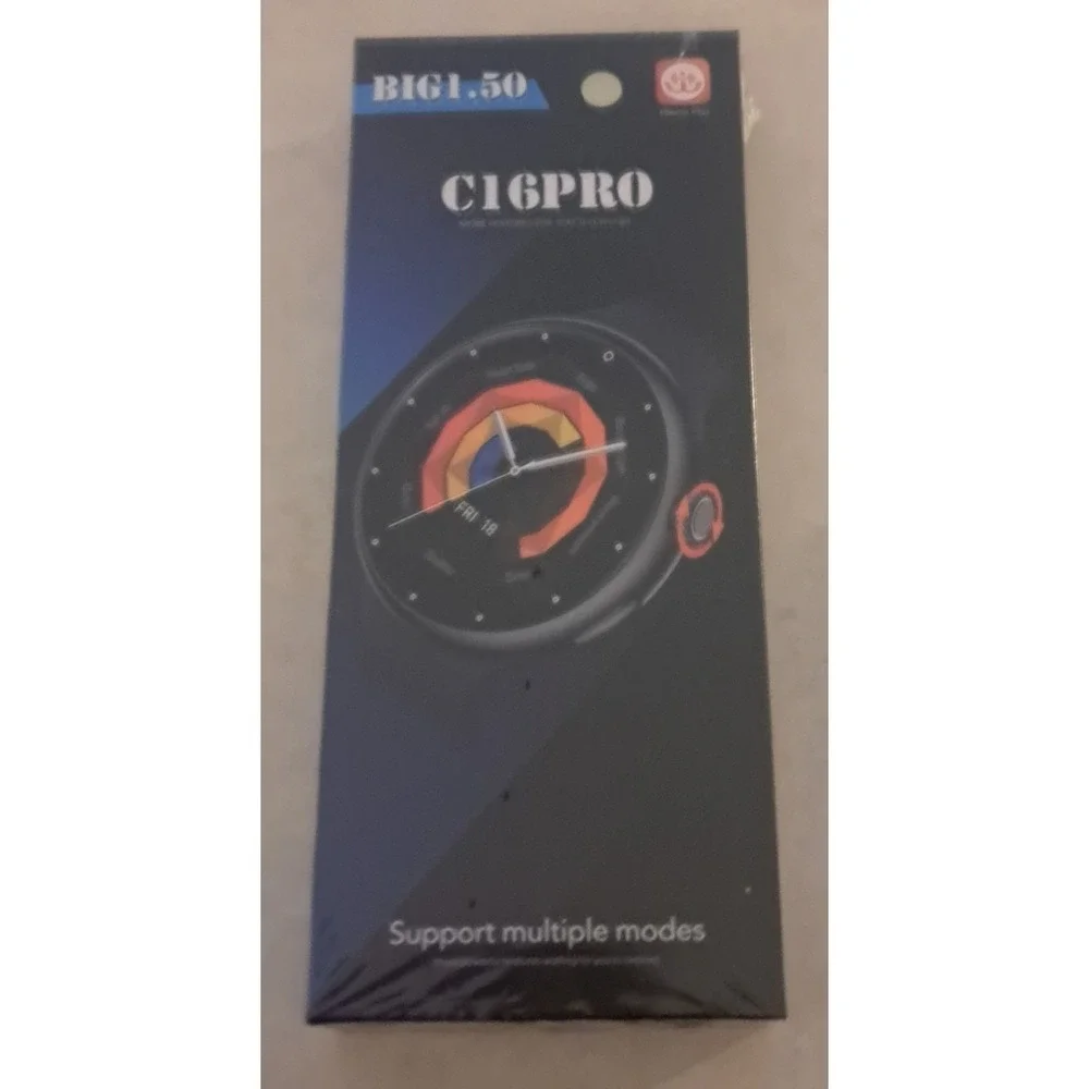 C16 Pro Smart Watch Fitness Tracker Heart Rate Sleep Bluetooth Waterproof NIB